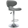 323648 Bar Stools 2 pcs Grey Faux Leather de vidaXL, Taburetes de cocina - Ref: Foro24-323648, Precio: 137,93 €, Descuento: %