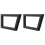 Soportes estante de lavabo 2 unidades trapecio acero negro by , Supports and crossbars - Ref: Foro24-4007289, Price: 45,50 €,...