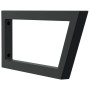 Soportes estante de lavabo 2 unidades trapecio acero negro by , Supports and crossbars - Ref: Foro24-4007289, Price: 46,36 €,...