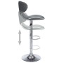 323648 Bar Stools 2 pcs Grey Faux Leather de vidaXL, Taburetes de cocina - Ref: Foro24-323648, Precio: 139,34 €, Descuento: %