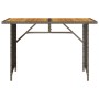 Mesa de jardín superficie de madera ratán PE gris 110x68x70 cm von , Gartentische - Ref: Foro24-366356, Preis: 93,68 €, Rabat...