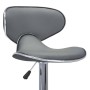323648 Bar Stools 2 pcs Grey Faux Leather de vidaXL, Taburetes de cocina - Ref: Foro24-323648, Precio: 139,34 €, Descuento: %