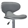 323648 Bar Stools 2 pcs Grey Faux Leather de vidaXL, Taburetes de cocina - Ref: Foro24-323648, Precio: 137,93 €, Descuento: %