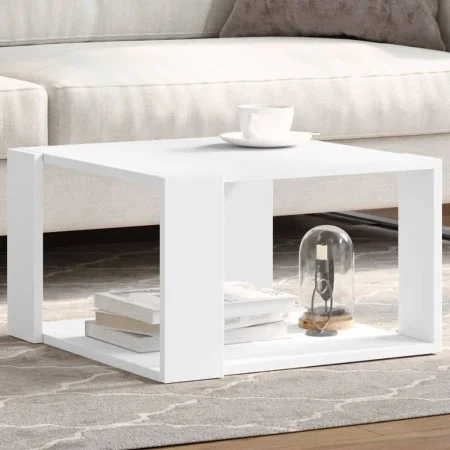 Mesa de centro madera de ingeniería blanca 51,5x51,5x30 cm by , Coffee table - Ref: Foro24-848136, Price: 43,21 €, Discount: %