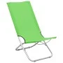 Folding beach chairs 2 units green fabric by vidaXL, Garden chairs - Ref: Foro24-310379, Price: 80,68 €, Discount: %