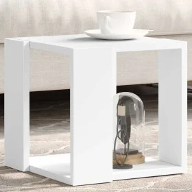 Mesa de centro madera de ingeniería blanca 32x32x30 cm by , Coffee table - Ref: Foro24-848143, Price: 25,86 €, Discount: %