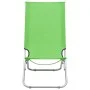 Folding beach chairs 2 units green fabric by vidaXL, Garden chairs - Ref: Foro24-310379, Price: 80,68 €, Discount: %