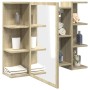 Armario de espejo baño contrachapada color roble 80x20,5x64 cm by , bathroom vanities - Ref: Foro24-849603, Price: 72,14 €, D...