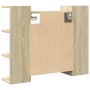 Armario de espejo baño contrachapada color roble 80x20,5x64 cm by , bathroom vanities - Ref: Foro24-849603, Price: 72,14 €, D...