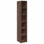 Aparador alto madera de ingeniería marrón roble 30x41x185 cm by , Sideboards - Ref: Foro24-846417, Price: 78,69 €, Discount: %