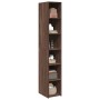 Aparador alto madera de ingeniería marrón roble 30x41x185 cm by , Sideboards - Ref: Foro24-846417, Price: 78,69 €, Discount: %