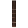 Aparador alto madera de ingeniería marrón roble 30x41x185 cm by , Sideboards - Ref: Foro24-846417, Price: 78,69 €, Discount: %