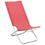 Sillas de playa plegables 2 unidades tela rojo de vidaXL, Sillas de jardín - Ref: Foro24-310376, Precio: 74,90 €, Descuento: %