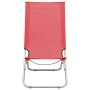 Klappbare Strandkörbe 2 Einheiten aus rotem Stoff von vidaXL, Gartenstühle - Ref: Foro24-310376, Preis: 82,06 €, Rabatt: %