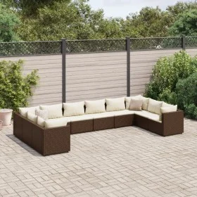 Gartenmöbel-Set 10-teilig und Kissen aus braunem Kunst-Rattan. von , Gartensets - Ref: Foro24-3308281, Preis: 652,61 €, Rabat...
