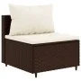 Set muebles de jardín 9 piezas y cojines ratán sintético marrón by , Garden sets - Ref: Foro24-3308201, Price: 615,41 €, Disc...
