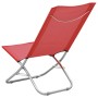 Folding beach chairs 2 units red fabric by vidaXL, Garden chairs - Ref: Foro24-310376, Price: 82,06 €, Discount: %