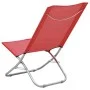 Sillas de playa plegables 2 unidades tela rojo de vidaXL, Sillas de jardín - Ref: Foro24-310376, Precio: 74,90 €, Descuento: %