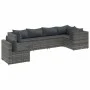 Gartenmöbel-Set, 6-teilig, mit grauen Polstern aus synthetischem Rattan. von , Gartensets - Ref: Foro24-3308170, Preis: 431,6...