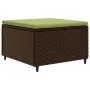 Set muebles de jardín 4 piezas y cojines ratán sintético marrón de , Conjuntos de jardín - Ref: Foro24-3308054, Precio: 262,5...