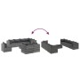 Gartenmöbel-Set 9-teilig mit grauen Polstern aus synthetischem Rattan von , Gartensets - Ref: Foro24-3308042, Preis: 624,12 €...