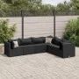 Set muebles de jardín 6 piezas y cojines ratán sintético negro de , Conjuntos de jardín - Ref: Foro24-3308139, Precio: 486,12...