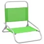 Folding beach chairs 2 units green fabric by vidaXL, Garden chairs - Ref: Foro24-310370, Price: 71,83 €, Discount: %
