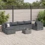 Set de muebles de jardín 8 pzas y cojines ratán sintético gris by , Garden sets - Ref: Foro24-3308234, Price: 550,72 €, Disco...