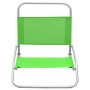 Folding beach chairs 2 units green fabric by vidaXL, Garden chairs - Ref: Foro24-310370, Price: 68,03 €, Discount: %