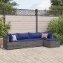 Gartenmöbel-Set 5-teilig mit grauen Polstern aus synthetischem Rattan von , Gartensets - Ref: Foro24-3308063, Preis: 319,42 €...