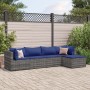 Set de muebles de jardín 5 pzas y cojines ratán sintético gris by , Garden sets - Ref: Foro24-3308063, Price: 341,27 €, Disco...