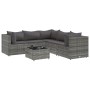Set de muebles de jardín 6 pzas y cojines ratán sintético gris von , Gartensets - Ref: Foro24-3308130, Preis: 422,16 €, Rabat...