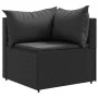 Set de muebles de jardín 10 pzas cojines ratán sintético negro de , Conjuntos de jardín - Ref: Foro24-3308283, Precio: 817,98...