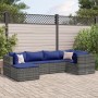 Gartenmöbel-Set, 6-teilig, mit grauen Polstern aus synthetischem Rattan. von , Gartensets - Ref: Foro24-3308215, Preis: 381,3...