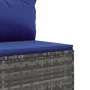 Gartenmöbel-Set, 6-teilig, mit grauen Polstern aus synthetischem Rattan. von , Gartensets - Ref: Foro24-3308215, Preis: 378,2...