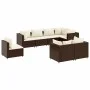 Set sofás de jardín 8 piezas y cojines ratán sintético marrón by , Garden sets - Ref: Foro24-3308193, Price: 566,24 €, Discou...