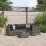 Set de muebles de jardín 5 pzas y cojines ratán sintético gris de , Conjuntos de jardín - Ref: Foro24-3308082, Precio: 334,19...