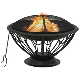 XXL steel brazier with poker 75 cm by vidaXL, Chimneys - Ref: Foro24-311895, Price: 158,93 €, Discount: %
