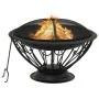 XXL-Stahlkohlenbecken mit Schürhaken 75 cm von vidaXL, Kamine - Ref: Foro24-311895, Preis: 159,42 €, Rabatt: %