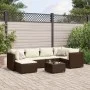Gartenmöbel-Set, 7-teilig, mit braunen Polstern aus synthetischem Rattan. von , Gartensets - Ref: Foro24-3308217, Preis: 506,...