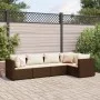 Gartenmöbel-Set, 5-teilig, mit braunen Kunststoff-Rattan-Kissen. von , Gartensets - Ref: Foro24-3308089, Preis: 387,47 €, Rab...