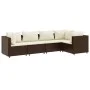 Gartenmöbel-Set, 5-teilig, mit braunen Kunststoff-Rattan-Kissen. von , Gartensets - Ref: Foro24-3308089, Preis: 387,47 €, Rab...