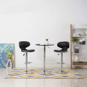 Kitchen stools 2 units black synthetic leather by vidaXL, Kitchen stools - Ref: Foro24-323644, Price: 110,81 €, Discount: %