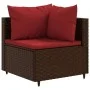 Set muebles de jardín 7 piezas y cojines ratán sintético marrón by , Garden sets - Ref: Foro24-3308229, Price: 534,58 €, Disc...