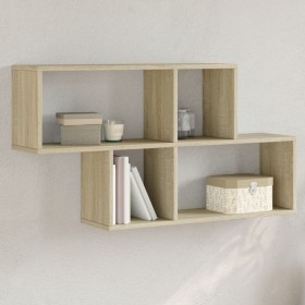Wandregal aus Eichenholz in Sonoma-Optik, 100x20x53 cm. von , Regale und Regale - Ref: Foro24-848019, Preis: 49,08 €, Rabatt: %