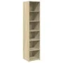 Aparador alto madera de ingeniería roble Sonoma 40x41x185 cm by , Sideboards - Ref: Foro24-3281668, Price: 85,93 €, Discount: %