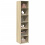 Aparador alto madera de ingeniería roble Sonoma 40x41x185 cm by , Sideboards - Ref: Foro24-3281668, Price: 86,99 €, Discount: %