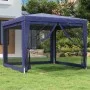 Partyzelt mit 4 blauen HDPE-Netzwänden 3x3 m. von , Zelte und Pavillons - Ref: Foro24-319227, Preis: 79,58 €, Rabatt: %