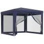 Carpa para fiestas con 4 paredes de malla HDPE azul 3x3 m by , Tents and gazebos - Ref: Foro24-319227, Price: 79,58 €, Discou...