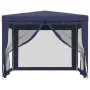 Carpa para fiestas con 4 paredes de malla HDPE azul 3x3 m by , Tents and gazebos - Ref: Foro24-319227, Price: 79,58 €, Discou...